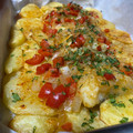 El cooksnap de Sergio cuando hizo Bacalao al horno a la portuguesa.