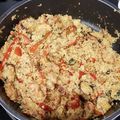 El cooksnap de Ana cuando hizo Cuscús al curry con gambas y mejillones.