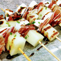 El cooksnap de LaMachin cuando hizo Brochetitas de jamón, mozzarella y melón.