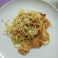Cooksnap dari Janah untuk resep 16. Spaghetti Aglio é Olio with Shrimp