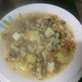 El cooksnap de Solange Herrera Goler cuando hizo Sopa de carne con fideitos.