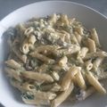 El cooksnap de Karina Omaña Albarracín cuando hizo Pasta verde con espinacas y champiñón.