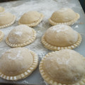 El cooksnap de Daniela As cuando hizo Sorrentinos Jamón y Muzzarella o Queso - Masa y Relleno.