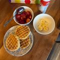El cooksnap de Paulina Torres cuando hizo Waffles (receta básica).