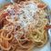 El cooksnap de Vir cuando hizo Spagheti con salsa criolla y jamón.
