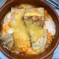 El cooksnap de Vegileyi cuando hizo Canelones vegetarianos de berenjena y tofu.