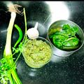 Sushmita Singh(Dudul) का कुकस्नैप जब उन्होंने मिर्च, चने की चटनी (mirch chane ki chutney recipe in Hindi) बनाया था।