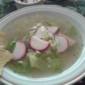 El cooksnap de Gaby cuando hizo Pozole blanco de pollo.