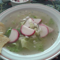 El cooksnap de Gaby cuando hizo Pozole blanco de pollo.