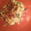 Hannah's cooksnap of when they made Chicken, broccoli, and hashbrown casserole.