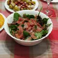 El cooksnap de Albert Willan cuando hizo Ensalada de aguacate, jamón ibérico y granada.
