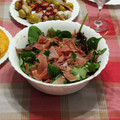 El cooksnap de Albert Willan cuando hizo Ensalada de aguacate, jamón ibérico y granada.