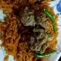 Mamta Rastogi's cooksnap of when they made Chicken biryani.