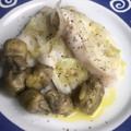 El cooksnap de @tesa.cuina cuando hizo Merluza rellena de alcachofas y jamón con salsa de cava.