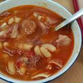 El cooksnap de Noemy Blanco cuando hizo Alubias blancas con oreja y chorizo.