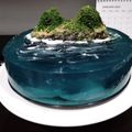 Cooksnap dari Ina Rahmi untuk resep Island Cake (Ocean Cake) agar2