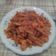El cooksnap de Francisco Gonzalez cuando hizo Macarrones con setas y langostinos en salsa de pimientos asados.