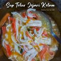 Cooksnap Nur Azliani Amer semasa beliau membuat Sup Telur Jejari Ketam.
