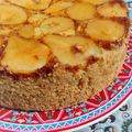 کوک اسنپ Rezvane401 بعد از امتحان کردن کیک هلو برگردان کاراملی (Upside down peach cake).