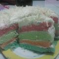 Cooksnap dari Pawon Bunda Dinda untuk resep Rainbow Cake Ekonomis