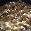 El cooksnap de Marita Labella cuando hizo Pollo al verdeo y mostaza con arroz.