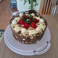 Brigitta Nagy Cooksnap-ja, amikor elkészítette a(z) Kókuszos fehércsokis torta receptet.