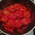 El cooksnap de Teresa cuando hizo Albóndigas de berenjena y calabacín.