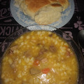 El cooksnap de Vane cuando hizo Locro argentino.