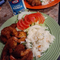 El cooksnap de Sandry Cruz♡ cuando hizo Camarones empanizados con panko.