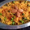 K M's cooksnap of when they made મટર પુલાવ.