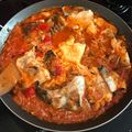 El cooksnap de David cuando hizo Bacalao fresco con salsa de tomate y cebolla.