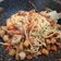 El cooksnap de MMar González Gómez cuando hizo Fideos Udon con salsa agridulce, pollo y piña.