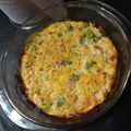 El cooksnap de Li cuando hizo Tarta light de pollo, brócoli y champiñones!!! (SIN MASA).