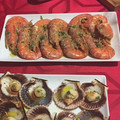 El cooksnap de Sylvie Suurbach cuando hizo Langostinos a la plancha.