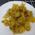 El cooksnap de Salva cuando hizo Patatas al ajillo.