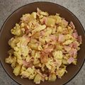El cooksnap de Diego cuando hizo Huevo con papas y peperoni.