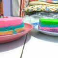 Cooksnap dari Icha Khaiza Peda untuk resep Bolu Pelangi (Kukus/Steam)