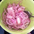 El cooksnap de María Teresa Sologuren cuando hizo Ceviche de tilapia.