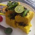 dhruv Sharma's cooksnap of when they made Dhokla.