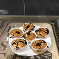 El cooksnap de Carolina Cañizares Guerrero cuando hizo Muffins chocolate blanco y arándanos.