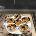 El cooksnap de Carolina Cañizares Guerrero cuando hizo Muffins chocolate blanco y arándanos.