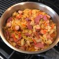 x's cooksnap of when they made Smoked Sausage & Cabbage.