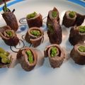 El cooksnap de Carmen Palomino cuando hizo Rollos de espárragos y carne.