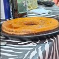 El cooksnap de Daiana Arcuri cuando hizo Chocoflan (brownie-flan).