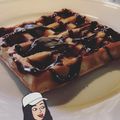 صورة من Esraa Habib، شاركها بعد تجربة وصفة وافل بالنوتيلا