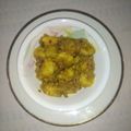 Dipika Bhalla का कुकस्नैप जब उन्होंने पक्के केले की सब्जी (pakke kele ki sabzi recipe in Hindi) बनाया था।