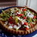 صورة من Rose Flower Syria، شاركها بعد تجربة وصفة قالب الفلافل اللذيذ مع الخضار وصلصة الترتار بالزبادي 😋