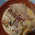 El cooksnap de Selene Sánchez cuando hizo Chuletas ahumadas en crema de chile guajillo.
