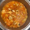 El cooksnap de Evuxi cuando hizo Caldereta de rape.