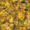 El cooksnap de Maria Garcia cuando hizo Pollo Marroquí con aceitunas y pasas.